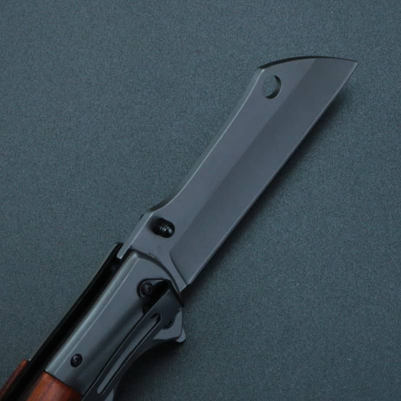 Couteau de chasse pliant en acier au carbone – Image 3