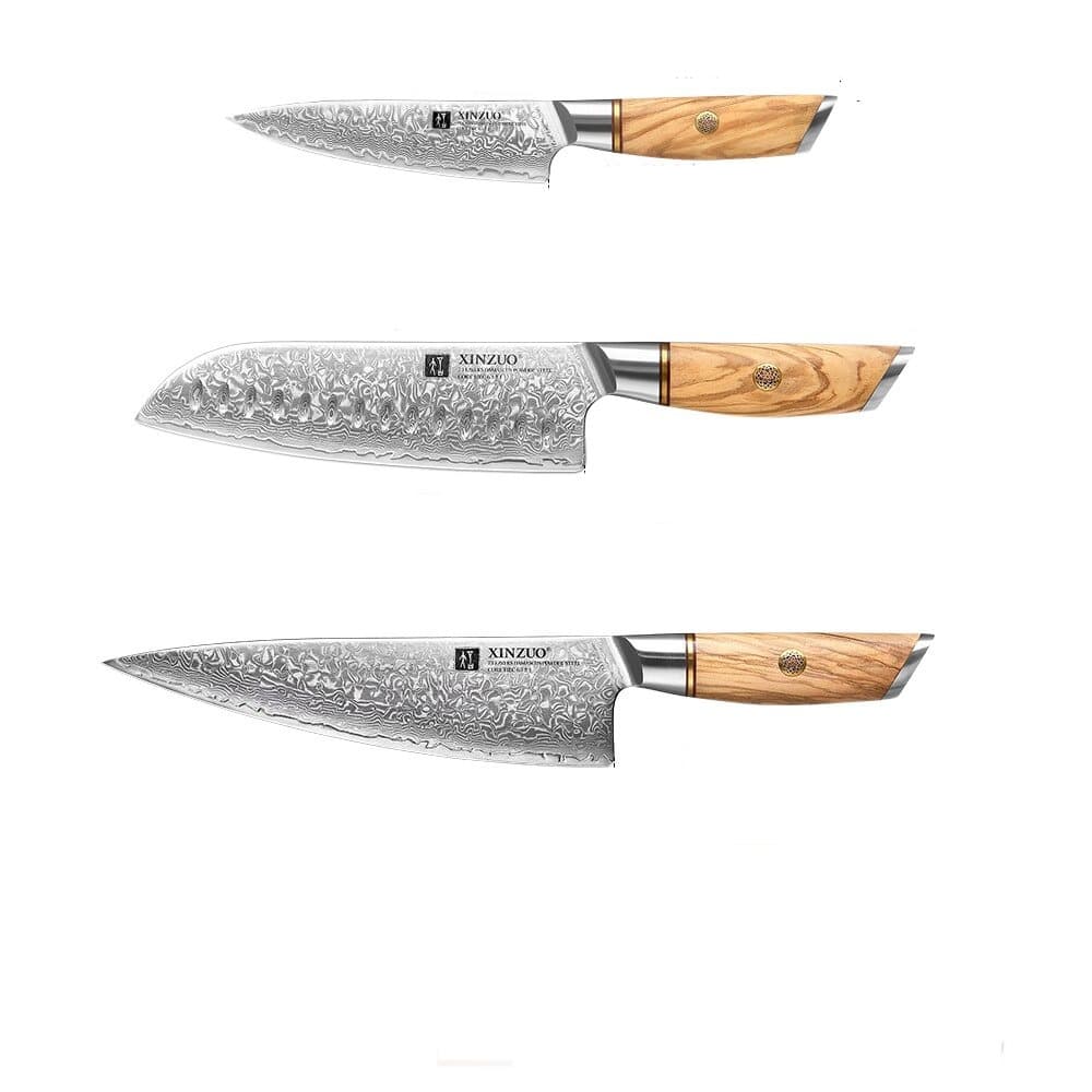 Damas Ensemble de 3 Couteaux japonais set 2